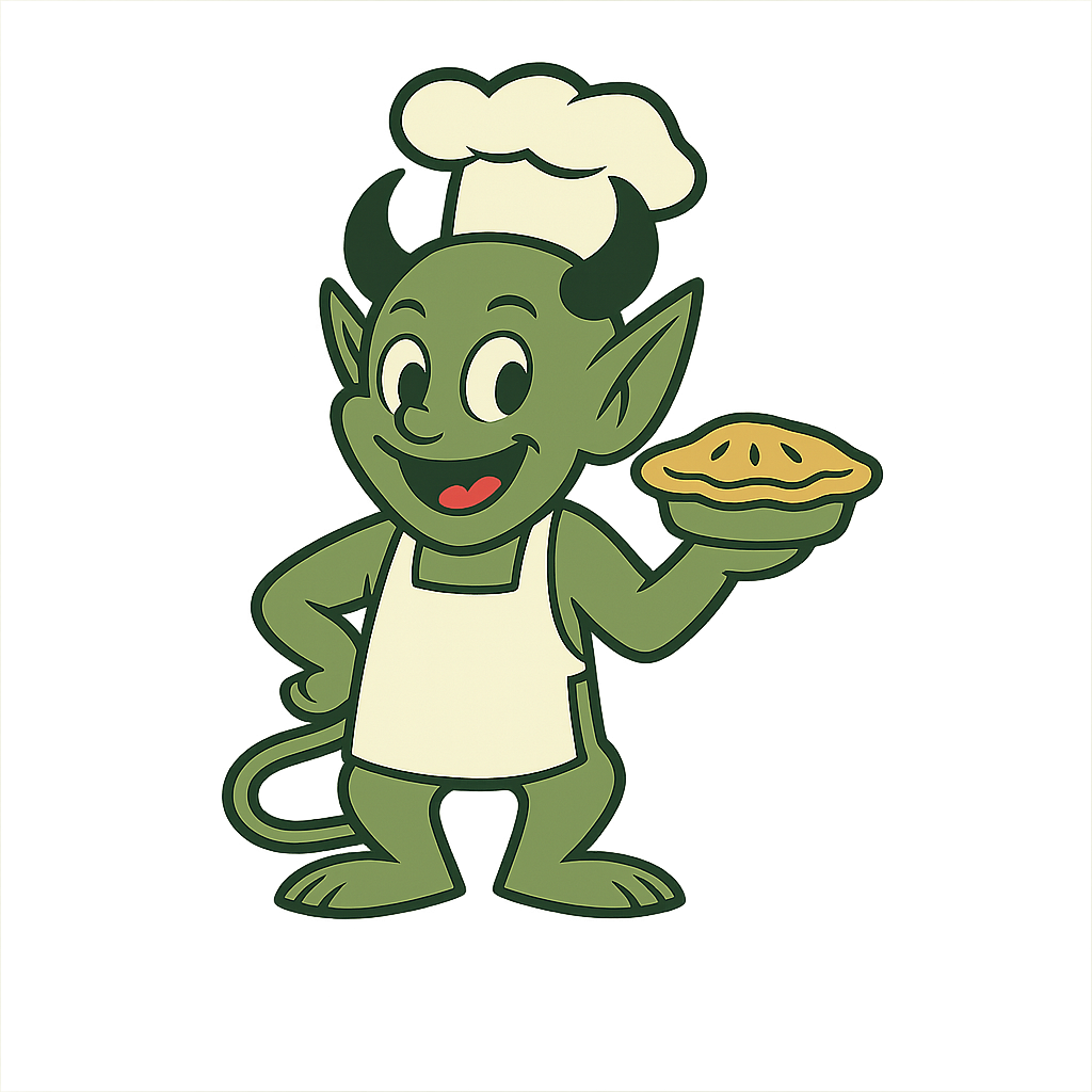 Devilish Desserts Chef Hat Logo